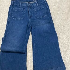 Wide legged boy cut jeans